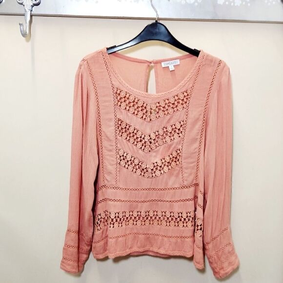 Peach Peak Thru Open Back Blouse - Picture 5 of 8